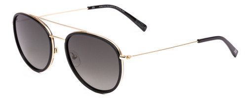 Profile View of SITO SHADES KITSCH Womens Pilot Full Rim Sunglasses in Black Gold/Horizon 55mm
