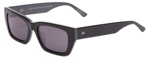 Profile View of SITO SHADES OUTER LIMITS Unisex Designer Sunglasses in Black Gray/Iron Gray 54mm