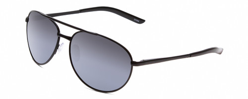 Profile View of Calabria Pilot Mens Polarized Pilot Designer Sunglasses Grey Lens Choose Frame