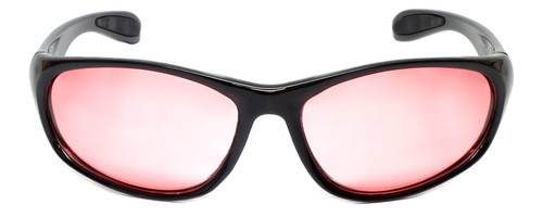 Front View of Calabria FL-41 Pink Tint Glasses Light Sensitive In/Outdoor Migraine Sunglasses FL41 Fluorescent Polarized/Non-Polar