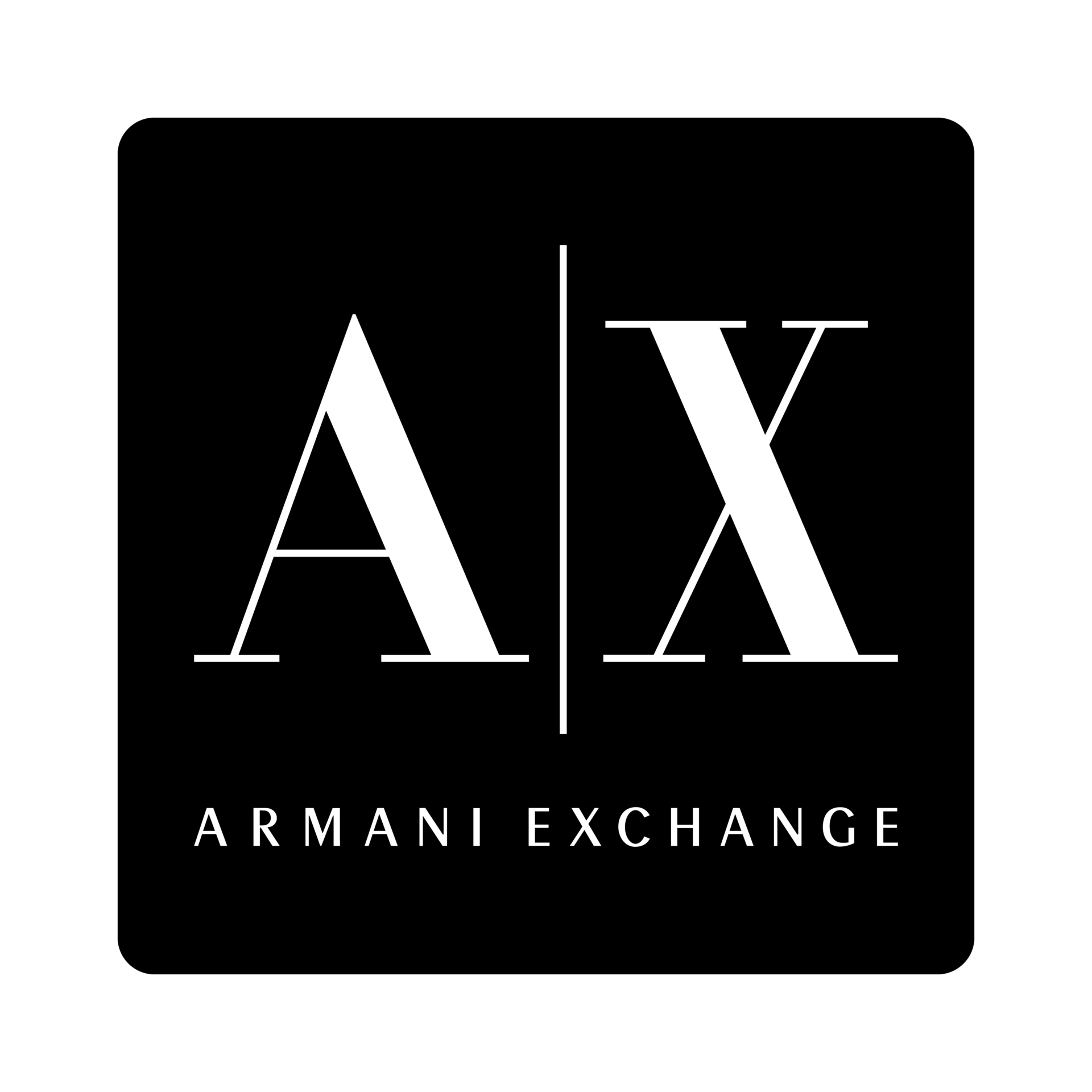 ARMANI EXCHANGE Logo Embroidery Backpack Black | PLAYFUL