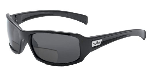 Bolle Winslow in Shiny Black Polarized Bi-Focal Reading Sunglasses ...