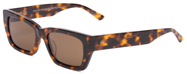 SITO SHADES OUTER LIMITS Polarized Square Sunglass in Honey Tortoise ...