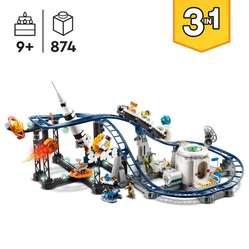 Creator 3in1 Space Roller Coaster Funfair Set 31142
