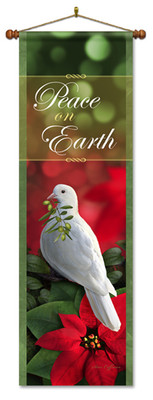 Peace on Earth Banner with Dove