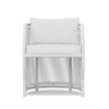 Kamari Matte White with Cloud Cushions Dining Chair