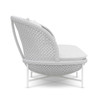 Montauk Matte White with Cloud Cushions 3 Seat Sofa