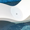 Kai White 5 Piece Pool Lounger with Pillows and 19 in. Side Table