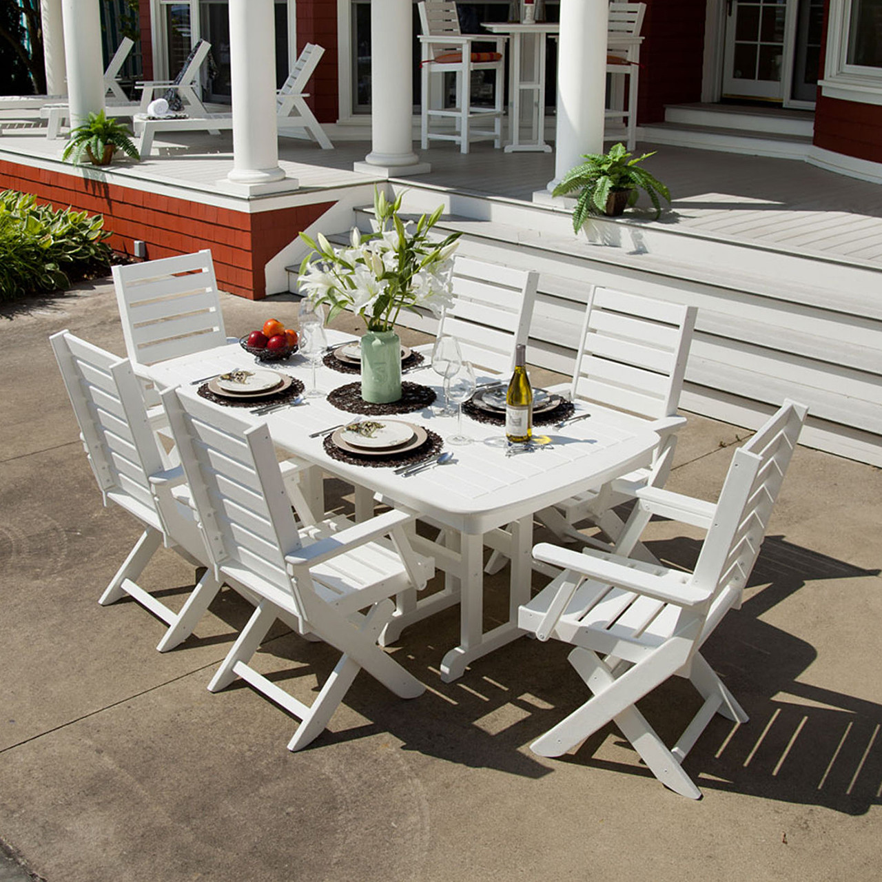 POLYWOOD Captain Folding Dining Chair