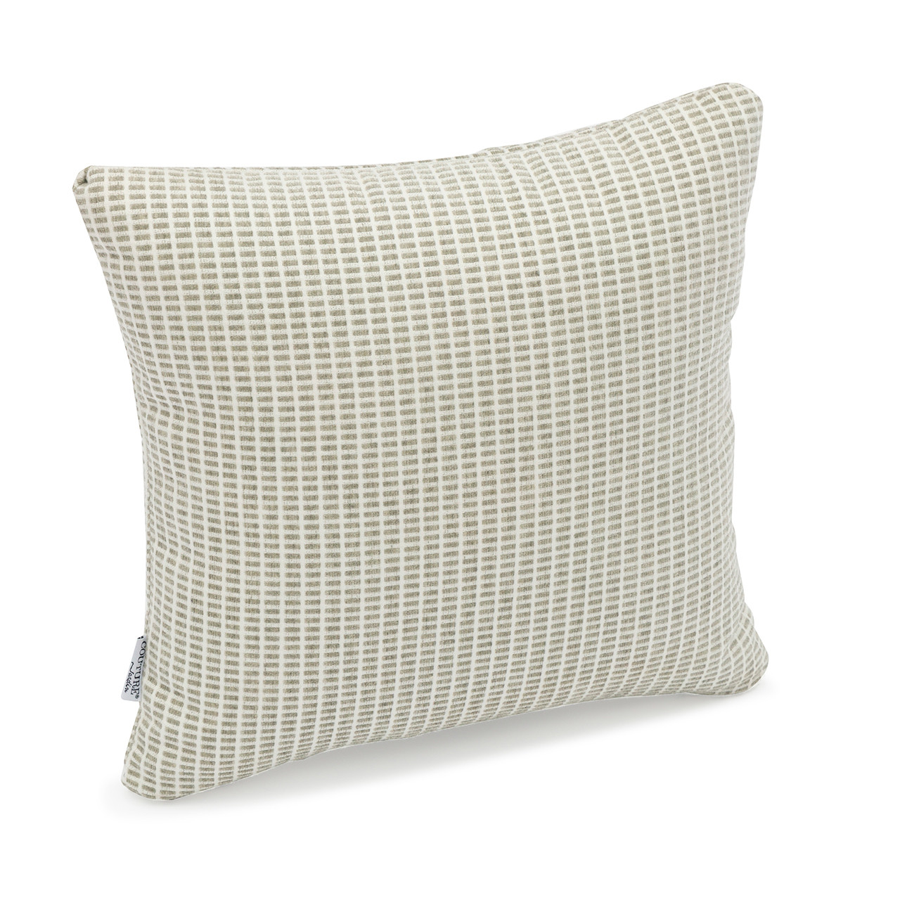 Grid Grey 17 x 17 in. Throw Pillow