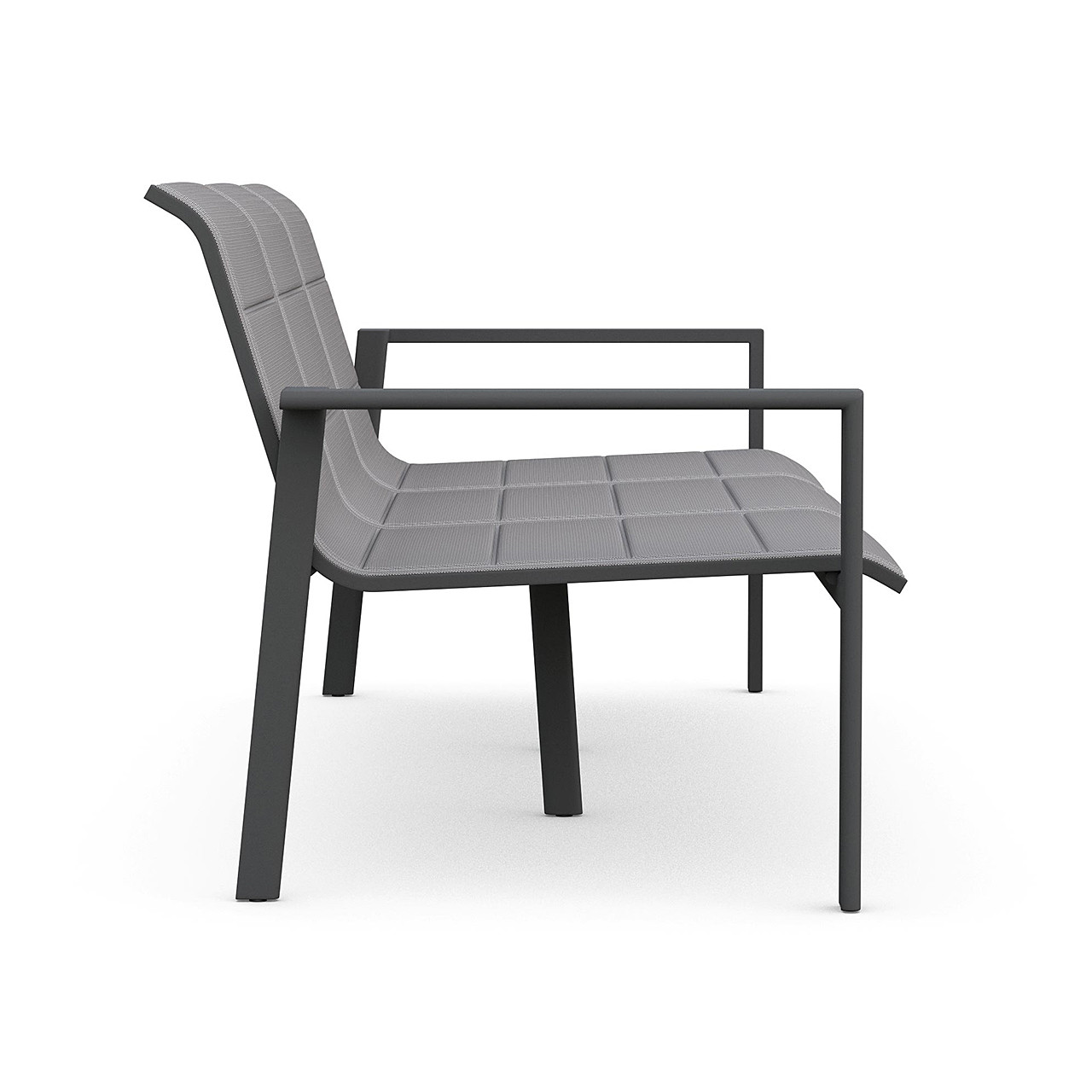 Amalfi Aluminum with Sling 3 Seat Sofa