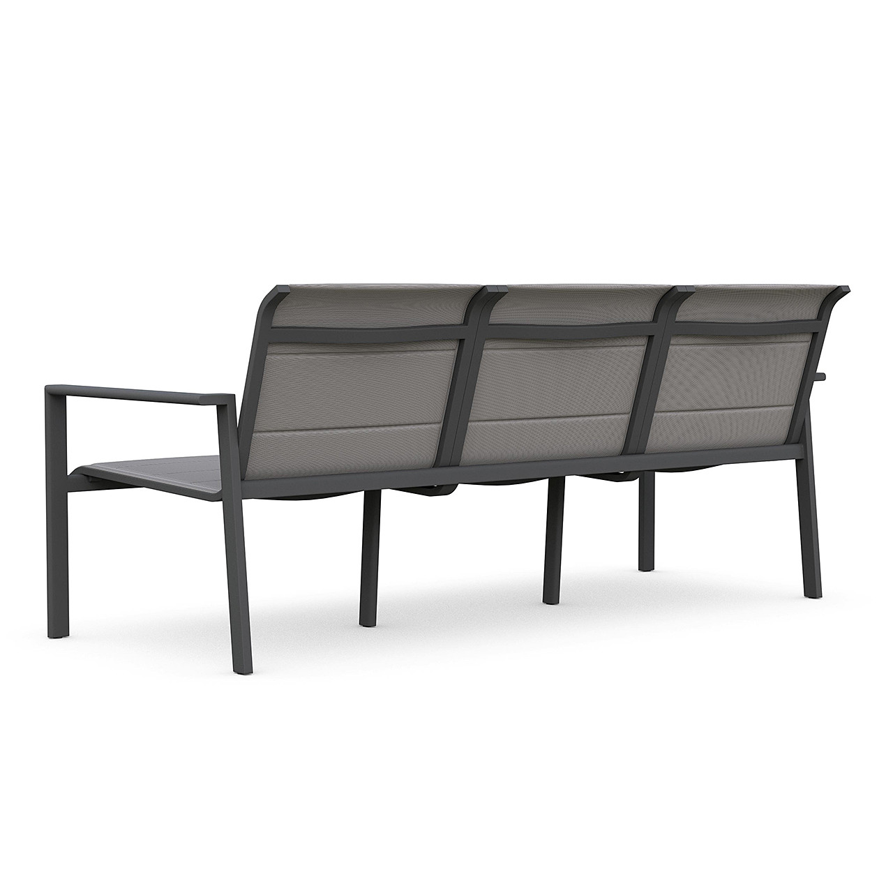 Amalfi Aluminum with Sling 3 Seat Sofa