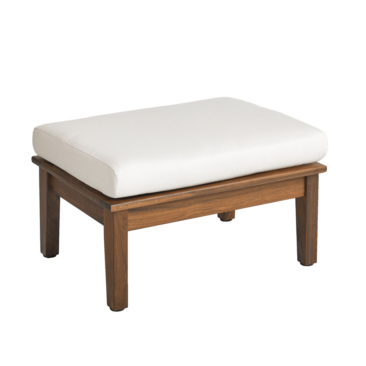 Opal Ipe Wood with Cushion Ottoman