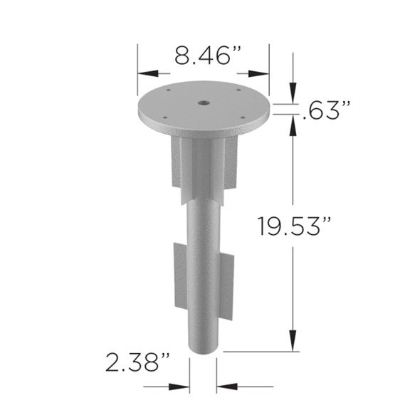 Shademaker In-Ground Mount Kit - MKG23 Shademaker In-Ground Mount Kit - MKG23