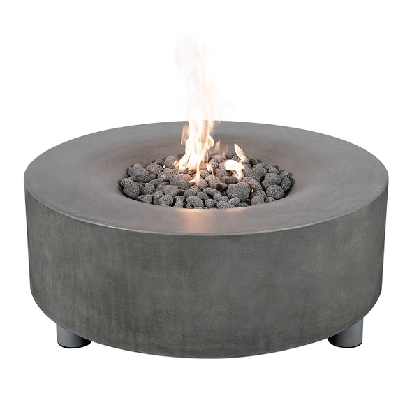 Avalon Glass Fiber Reinforced Concrete (GFRC) 42 in. D Fire Pit Table