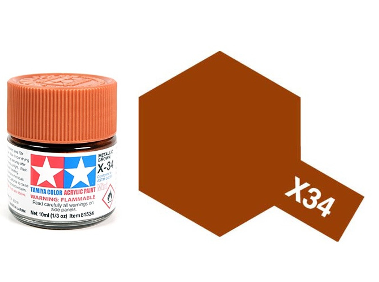 Peinture Tamiya X34 Marron métallique 10ml