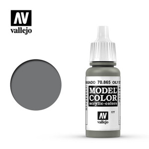 Vallejo Model Color 17ml - Oily Steel 70.865 Vallejo Model Color 17ml - Oily Steel 70.865