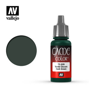 Vallejo Game Color 17ml - Dark Green 72.028 Vallejo Game Color 17ml - Dark Green 72.028