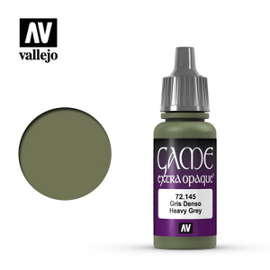 Vallejo Game Extra Opaque 17ml- Heavy Grey 72.145 Vallejo Game Extra Opaque 17ml- Heavy Grey 72.145
