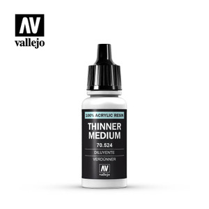 Vallejo Auxiliaries 17ml - Thinner Medium 70.524 Vallejo Auxiliaries 17ml - Thinner Medium 70.524