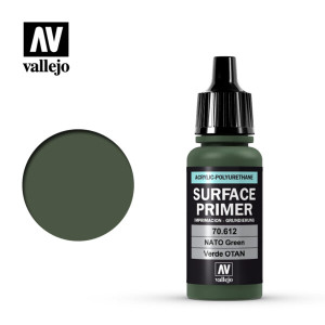 Vallejo Surface Primer - NATO Green 70.612 Vallejo Surface Primer - NATO Green 70.612
