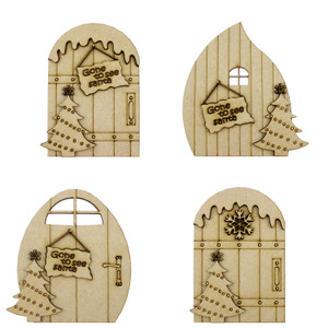 WWCrafts Wooden Christmas Elf Doors WWCrafts Wooden Christmas Elf Doors
