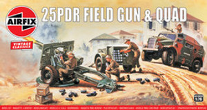 25PDR Field Gun & Quad A01305V 1/76