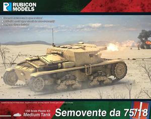 Rubicon Semovente da 75/18 Medium Tank (1/56) - 280096 Rubicon Semovente da 75/18 Medium Tank (1/56) - 280096