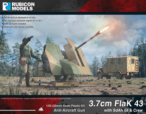 Rubicon 3.7cm FlaK 43 with SdAh & Crew (1/56) - 280074 Rubicon 3.7cm FlaK 43 with SdAh & Crew (1/56) - 280074