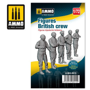 Ammo - 1/72 Figures British Crew MIG 8915 Ammo - 1/72 Figures British Crew MIG 8915