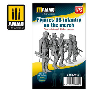 Ammo - 1/72 Figures US Infantry on the March MIG 8916 Ammo - 1/72 Figures US Infantry on the March MIG 8916