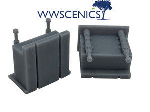OO/HO Gauge Hydraulic Buffer Stops x2 OO/HO Gauge Hydraulic Buffer Stops x2