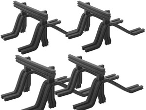 OO/HO Gauge Railway Buffer Stops (x4) – Resin, Unpainted OO/HO Gauge Railway Buffer Stops (x4) – Resin, Unpainted