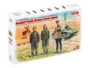 ICM 1/35 Soviet Tank Crew (1939-1942) 3 Figures 35181 ICM 1/35 Soviet Tank Crew (1939-1942) 3 Figures 35181