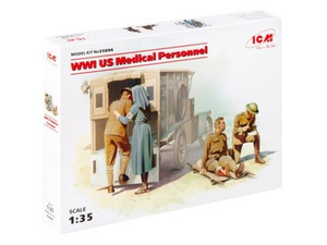 ICM 1/35 WWI U.S. Medical Personnel 4 Figures 35694 ICM 1/35 WWI U.S. Medical Personnel 4 Figures 35694