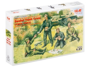 ICM 1/35 Soviet Tank Crew (1943-1945) 4 Figures 35351 ICM 1/35 Soviet Tank Crew (1943-1945) 4 Figures 35351