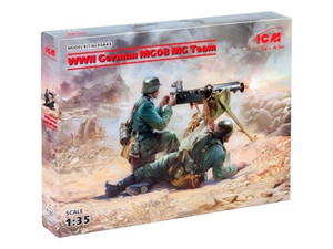ICM 1/35 WWII German MG08 MG Team 2 Figures 35645 ICM 1/35 WWII German MG08 MG Team 2 Figures 35645
