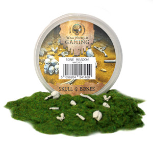 Bone Meadow Basing Kit – 2 mm Summer Static Grass (180 ml Tub) + Skull & Bone Resin Sprue – 28 mm Wargaming | War World Gaming Bone Meadow Basing Kit – 2 mm Summer Static Grass (180 ml Tub) + Skull & Bone Resin Sprue – 28 mm Wargaming | War World Gaming