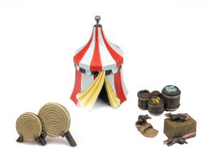Medieval Siege Tent Barrel and Archery Set