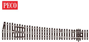 Peco OO/HO Turnout, Large Radius, Right Hand (SL88) SL-88