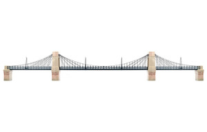 Hornby R8008 Grand Suspension Bridge - 1:76 Scale 00 Gauge