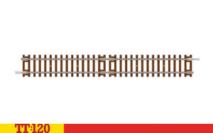 Hornby TT8002 Straight Track 166mm- 1:120 Scale TT:120