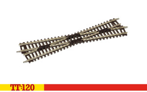 Hornby TT8018 Diamond Crossing Right Hand 166mm - 1:120 Scale TT:120