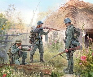 Zvezda German Infantry East Front 1941 Item No. Z6105