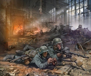 Zvezda German Machinegun Crew East Front 1941 Item No. Z6106