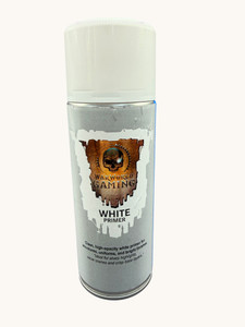 War World Gaming  White Matt Primer 400ml Spray Can