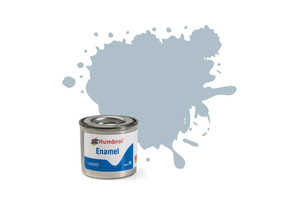 Humbrol  Enamel Paint: 127 - US Ghost Grey - Satin - (14ml)