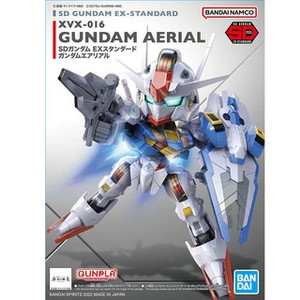 Description
The Gundam Aerial from "Mobile Suit Gundam: The Witch of Mercury" gets a new SD Gundam EX model kit from Bandai! It's adorably super-deformed, yet stylish and highly detailed, with a high degree of posability; it comes with its beam sabre, beam rifle and shield. The rifle can be stowed on the back, and the shield can be separated and connected to the shoulder, too. Order yours now!

About the Model
Gundam Gunpla plastic model kit
Snap-assembly with no glue/cement required
Pre-coloured sprues to help with accuracy
Keen modellers can still paint the parts for a more detailed finish
Includes handy step-by-step build instruction manual