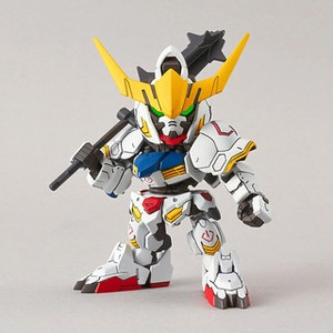 Description
The Gundam Barbatos from "Mobile Suit Gundam: Iron-Blooded Orphans" is now available as part of Bandai's "SD Gundam EX Standard" model-kit lineup! The design arrangement unique to the "SD Gundam EX Standard" series provides an enhanced range of motion for bold action poses. It's armed with its mace, long sword, and Barbatos smoothbore cannon; you can combine the equipment to customise it with the "HG" series.

About the Model
Gundam Gunpla plastic model kit
Snap-assembly with no glue/cement required
Pre-coloured sprues to help with accuracy
Keen modellers can still paint the parts for a more detailed finish
Includes handy step-by-step build instruction manual