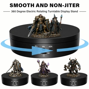 Electric 360° Rotating Display Turntable – USB/Battery Powered T1 Black